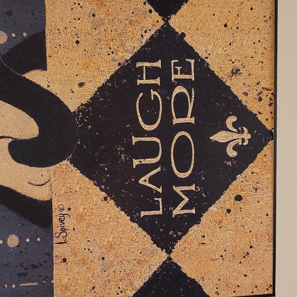 Adorable Laugh More Cat Print with Mat - Picture 8 of 14